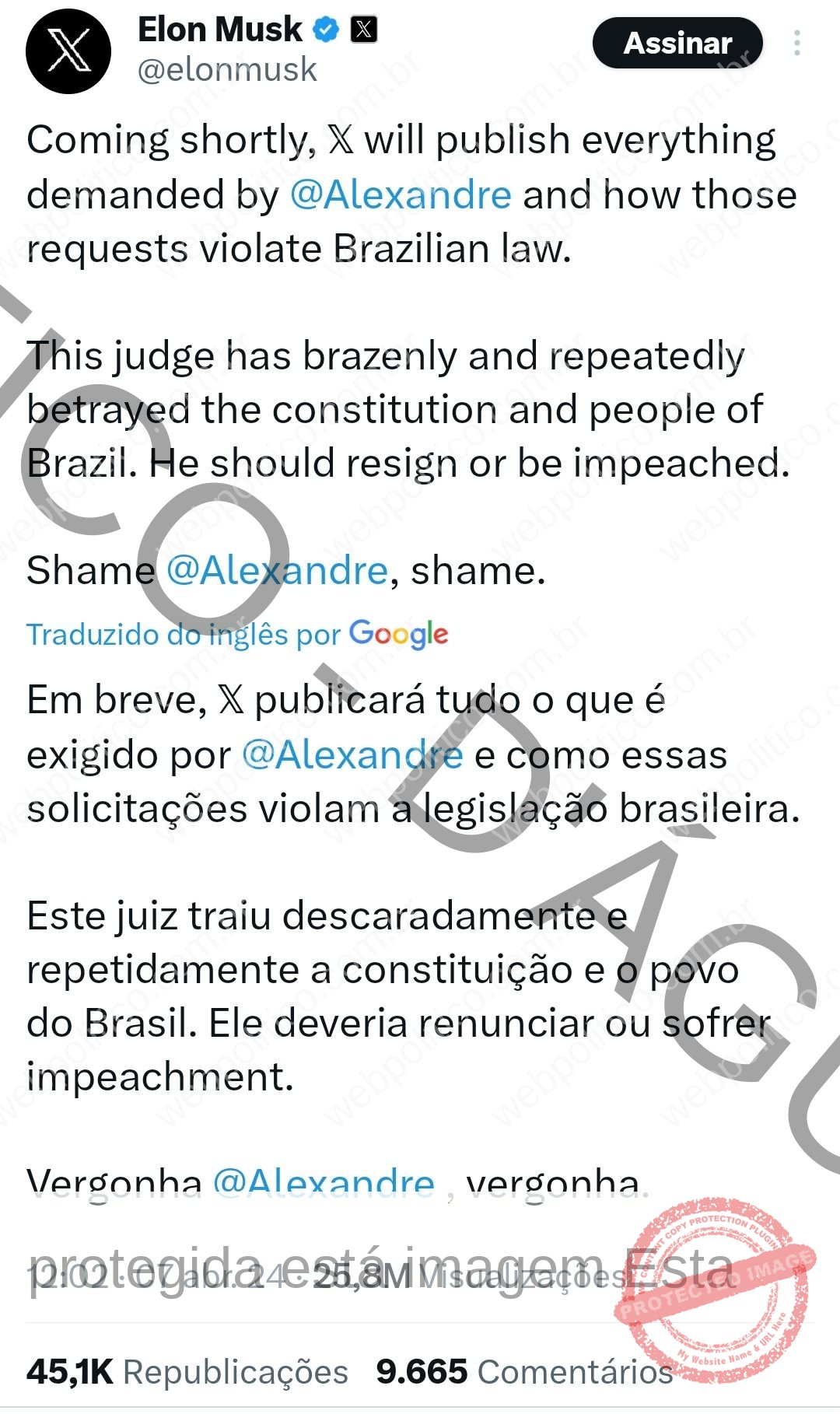 Resposta para Moraes 